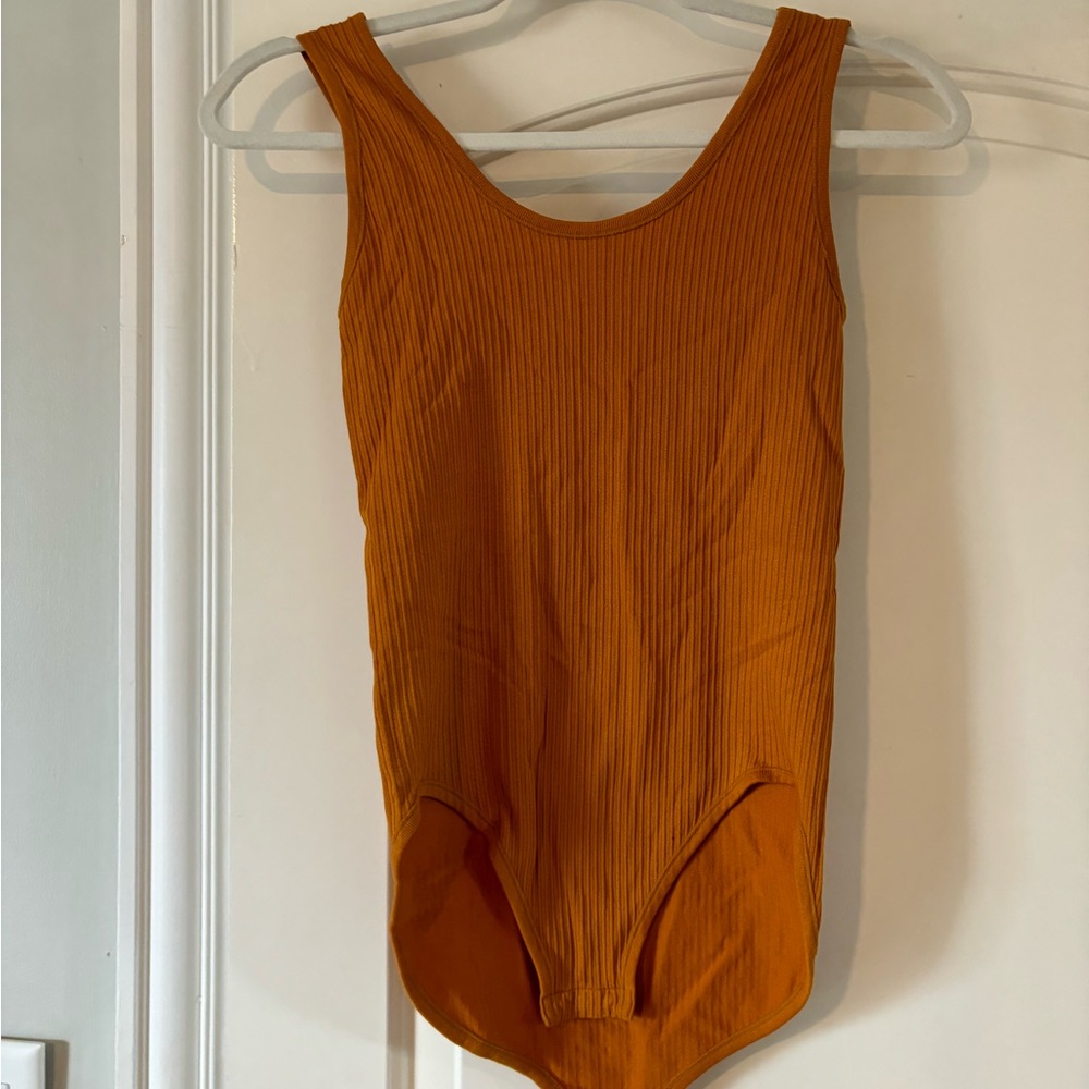 LOFT Vibrant Mustard Bodysuit